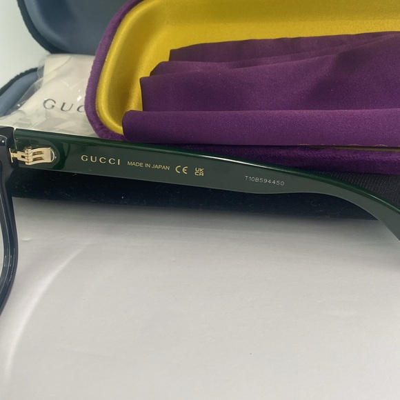 💯- New Authentic Gucci Oversized GG0038ON 011 Eyeglasses - Picture 14 of 15